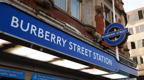 burberry street|tube trains burberry street.